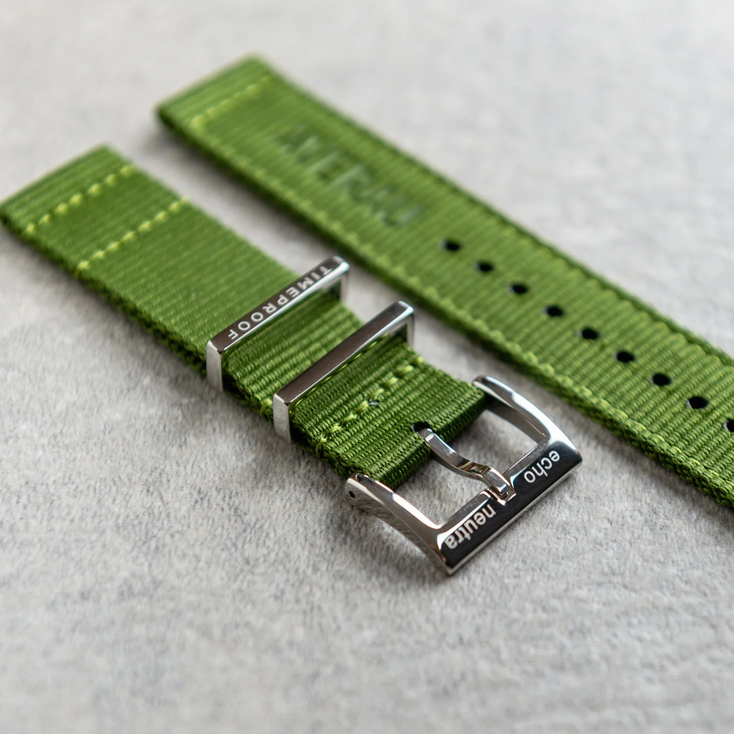 Green technical nylon strap - Image 3
